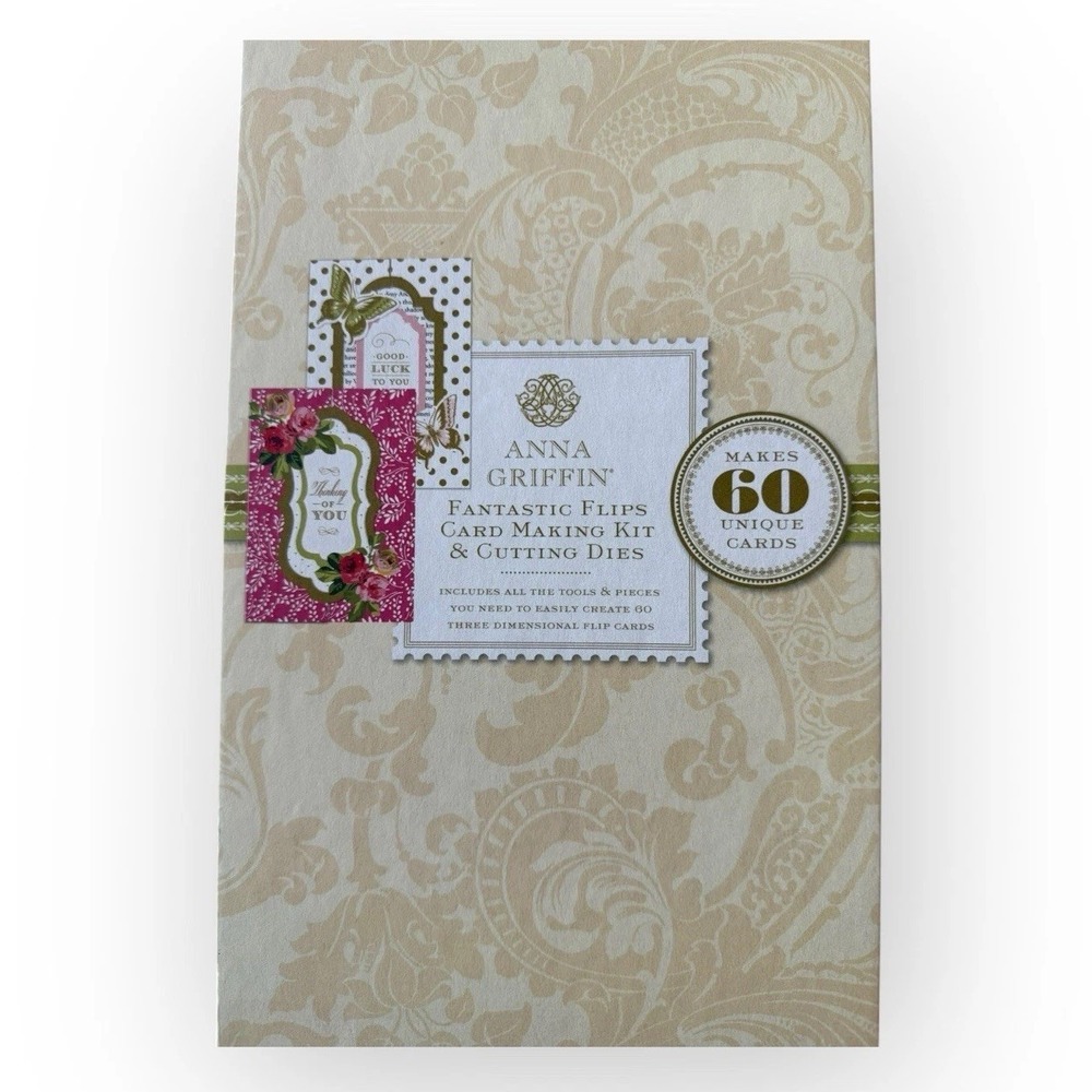 Anna Griffin Fantastic Flips Card Making Kit Cutting Dies Makes 60 Unique‎ Cards